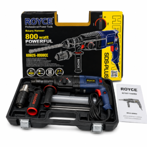 Royce 800W SDS Plus Rotary Hammer Drill RRH26-8000CC | Fine Tech Machinery