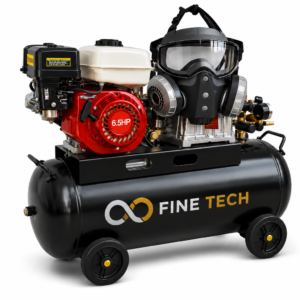 50L 6.5HP Petrol Air Compressor | Heavy Duty Portable Air Compressor | Fine Tech Machinery