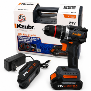 Kzubr 21V Brushless Cordless Impact Drill | 2-Speed Lithium Drill Kit