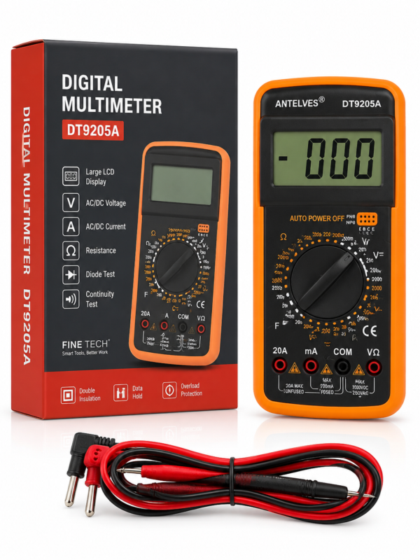 ANTELEVES DT9205A Digital Multimeter | Professional AC/DC Voltage Tester