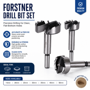 Forstner Drill Bit Set – Precision Wood Hole Cutter for Clean Flat-Bottom Holes | Fine Tech Machinery Kenya