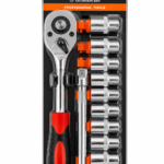 DEKECR-V 12PCS Socket Set with Ratchet Handle | Professional Socket Wrench Set | Fine Tech Machinery Kenya