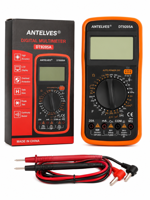 ANTELVES DT9205A Digital Multimeter | Professional Auto Power-Off Multimeter | Fine Tech Machinery Kenya