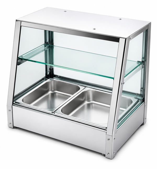 Stainless Steel Food Display Warmer | Countertop Food Display Cabinet