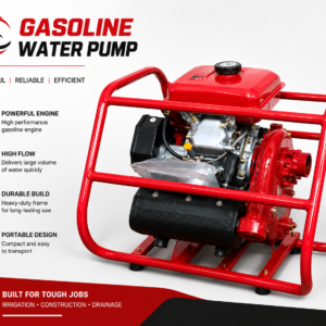 High-Performance Gasoline Water Pump – Portable Petrol Water Transfer Pump