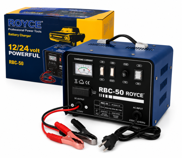 ROYCE RBC-50 12V/24V Battery Charger Heavy Duty Automotive Battery Charger