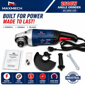 MAXMECH 2600W Angle Grinder 230mm – Heavy Duty Electric Grinding Machine