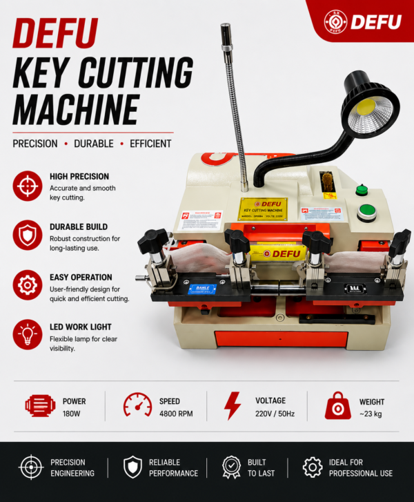 DEFU Key Cutting Machine – Professional Electric Key Duplicating Machine