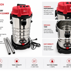 EDON Wet & Dry Vacuum Cleaner – Heavy Duty Stainless Steel Industrial Vacuum